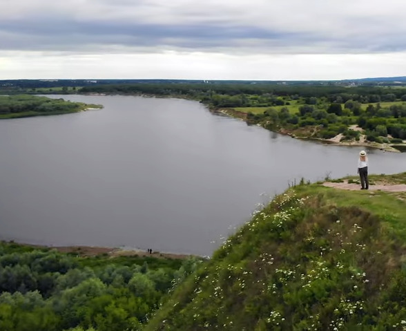 Вид на реку Ока с высоты для РО 1